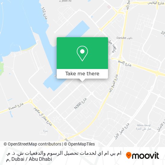 ام بي ام اي لخدمات تحصيل الرسوم والدفعيات ش. ذ. م. م map