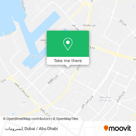 ايسرومات map