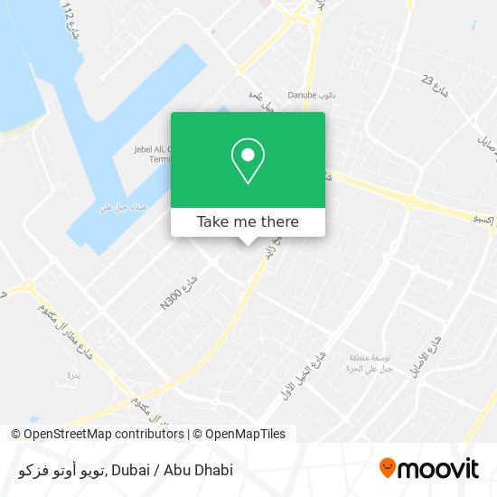 تويو أوتو فزكو map