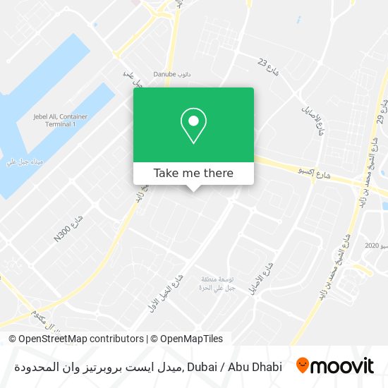 ميدل ايست بروبرتيز وان المحدودة map