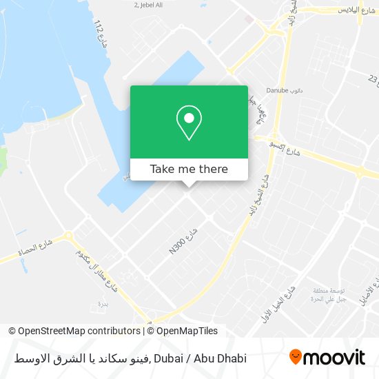 فينو سكاند يا الشرق الاوسط map