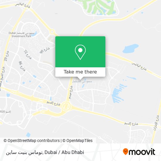 توماس بنيت ساين map