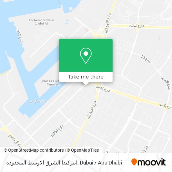 اينركندا الشرق الاوسط المحدودة map