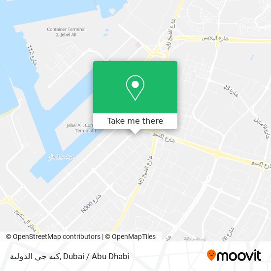 كيه جي الدولية map