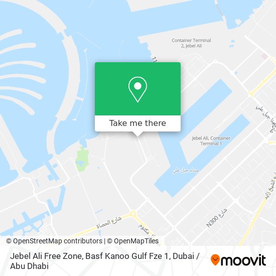 Jebel Ali Free Zone, Basf Kanoo Gulf Fze 1 map