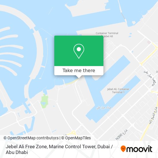 Jebel Ali Free Zone, Marine Control Tower map