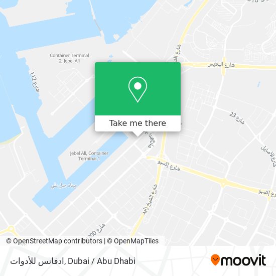 ادفانس للأدوات map