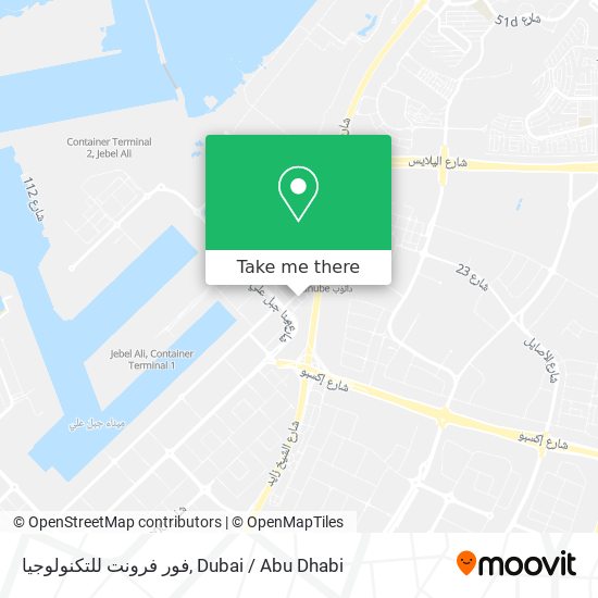 فور فرونت للتكنولوجيا map