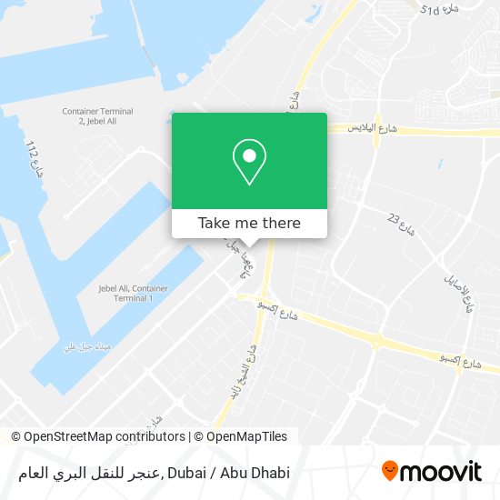 عنجر للنقل البري العام map