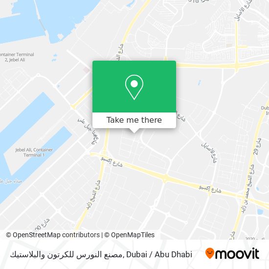 مصنع النورس للكرتون والبلاستيك map