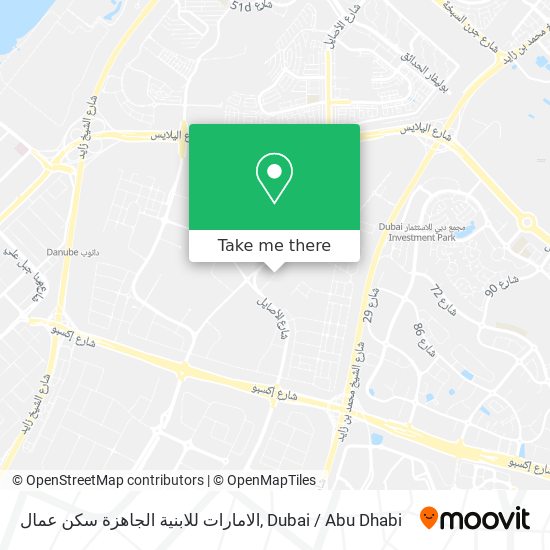 الامارات للابنية الجاهزة سكن عمال map