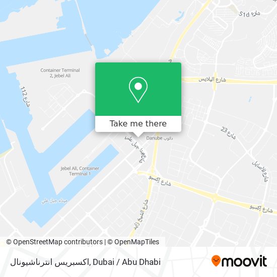 اكسبريس انترناشيونال map