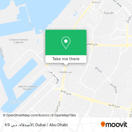 K9 الأصدقاء، دبي map