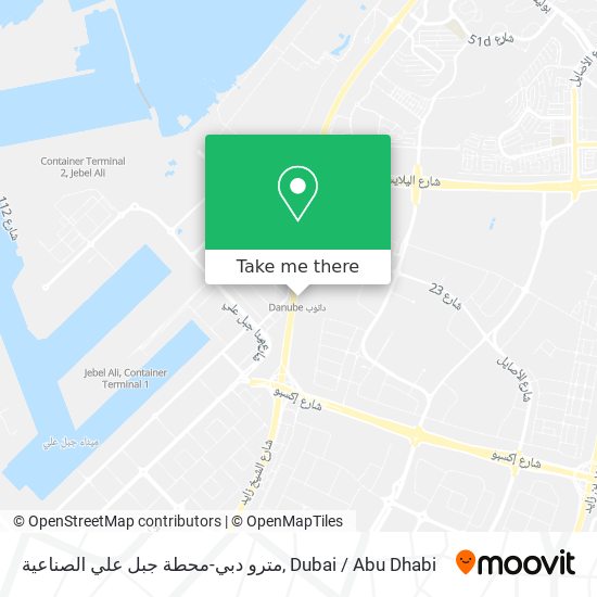 مترو دبي-محطة جبل علي الصناعية map
