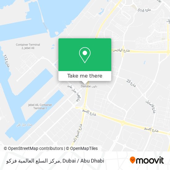 مركز السلع العالمية فزكو map