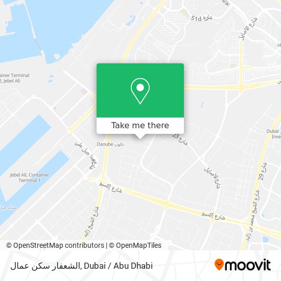 الشعفار سكن عمال map