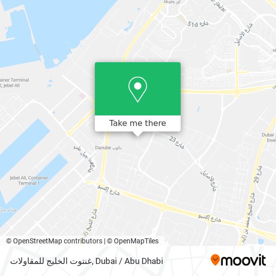 غنتوت الخليج للمقاولات map