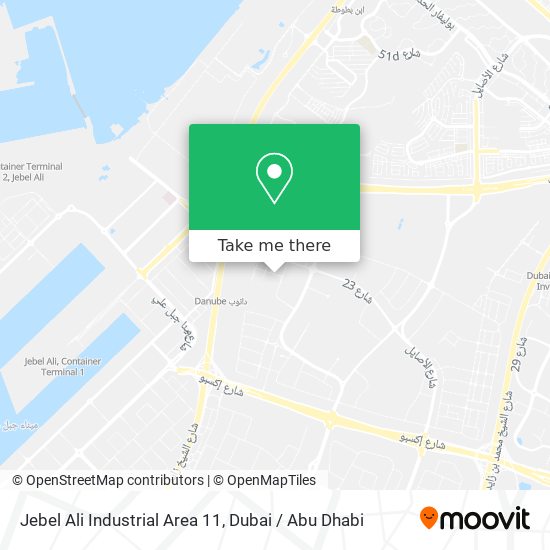 Jebel Ali Industrial Area 11 map