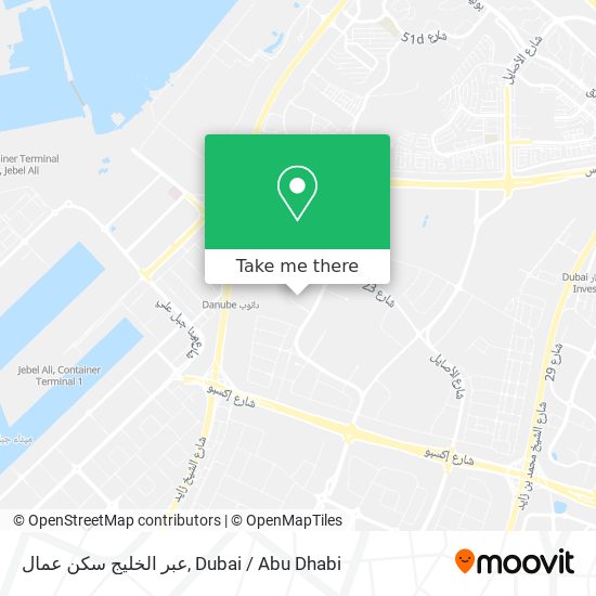 عبر الخليج سكن عمال map