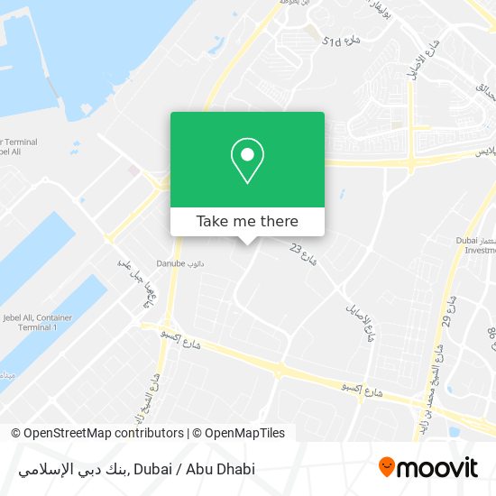 بنك دبي الإسلامي map