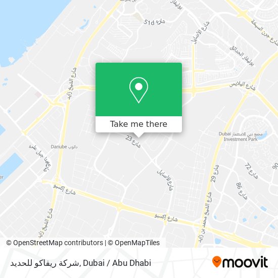 شركة ريفاكو للحديد map