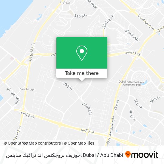 جوزيف بروجكتس اند ترافيك ساينس map