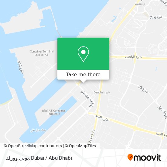 يوني وورلد map