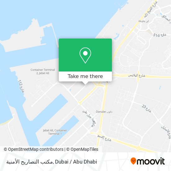 مكتب التصاريح الأمنية map