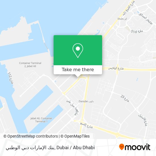 بنك الإمارات دبي الوطني map