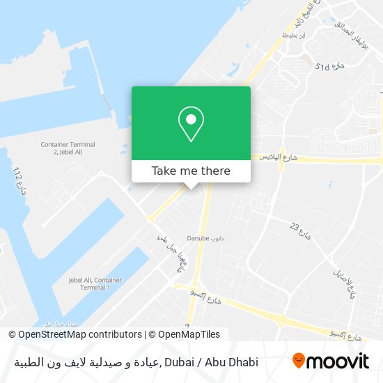 عيادة و صيدلية لايف ون الطبية map