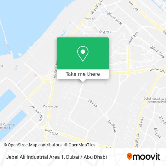 Jebel Ali Industrial Area 1 map