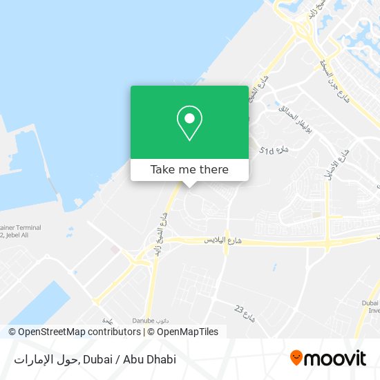 حول الإمارات map