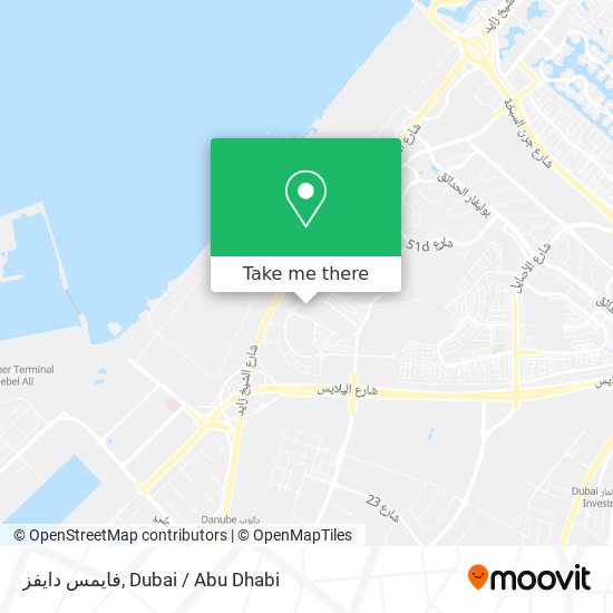 فايمس دايفز map