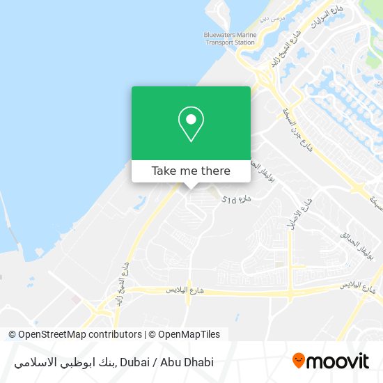 بنك ابوظبي الاسلامي map