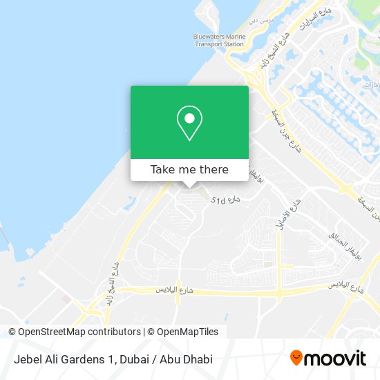 Jebel Ali Gardens 1 map