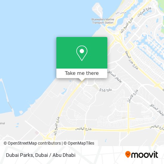 Dubai Parks map