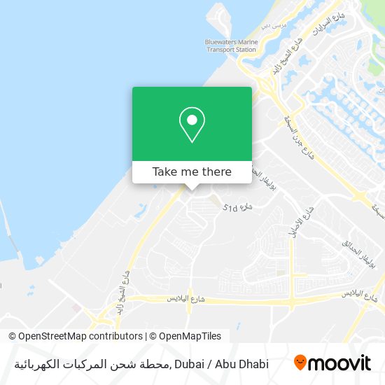 محطة شحن المركبات الكهربائية map