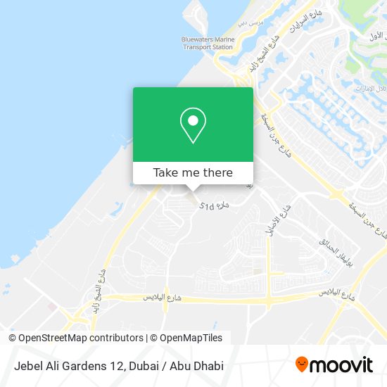 Jebel Ali Gardens 12 map