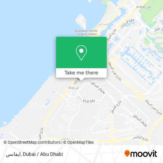 ايفانس map