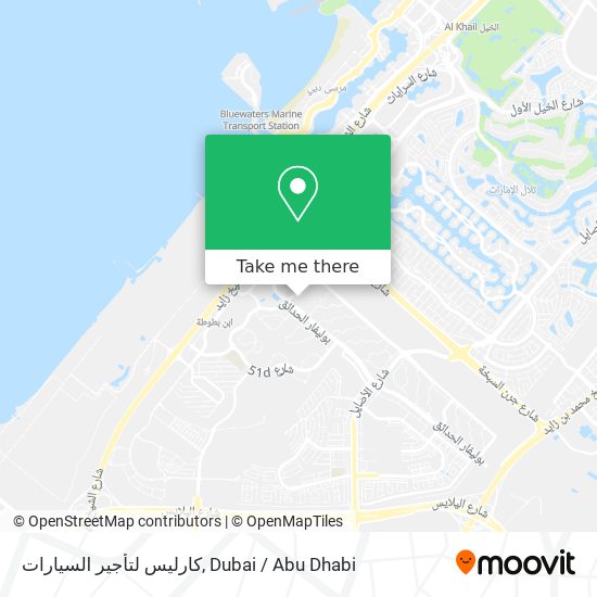 كارليس لتأجير السيارات map