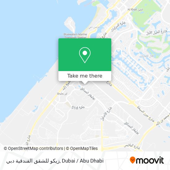 زيكو للشقق الفندقية دبي map