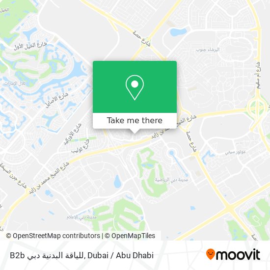 B2b للياقة البدنية دبي map