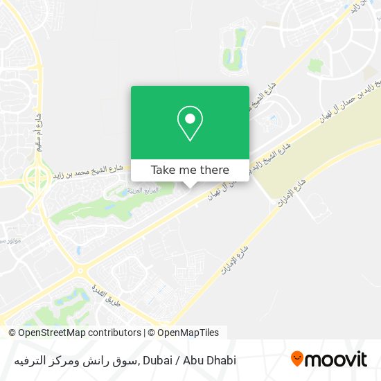 سوق رانش ومركز الترفيه map