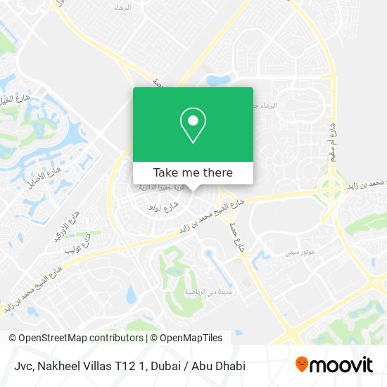 Jvc, Nakheel Villas T12 1 map