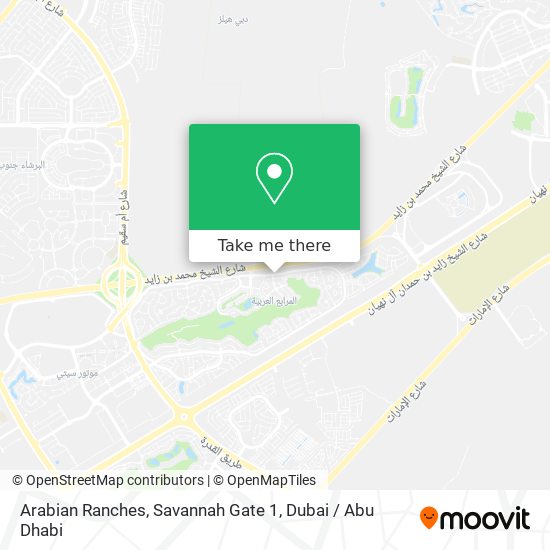 Arabian Ranches, Savannah Gate 1 map