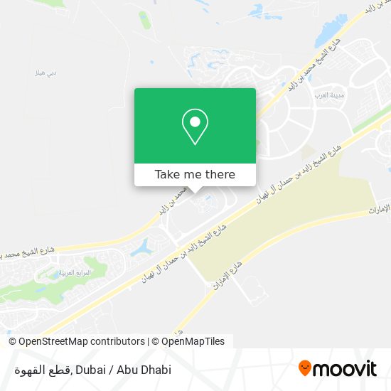 قطع القهوة map