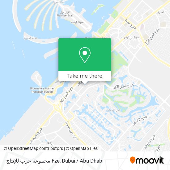 مجموعة عزب للإنتاج Fze map