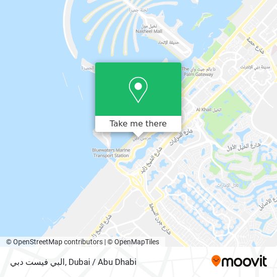 البي فيست دبي map