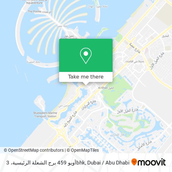 أويو 459 برج الشعلة الرئيسية، 3bhk map