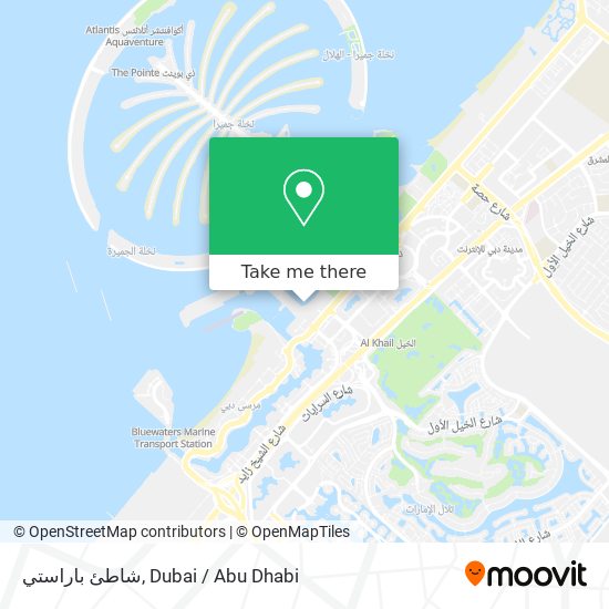 شاطئ باراستي map